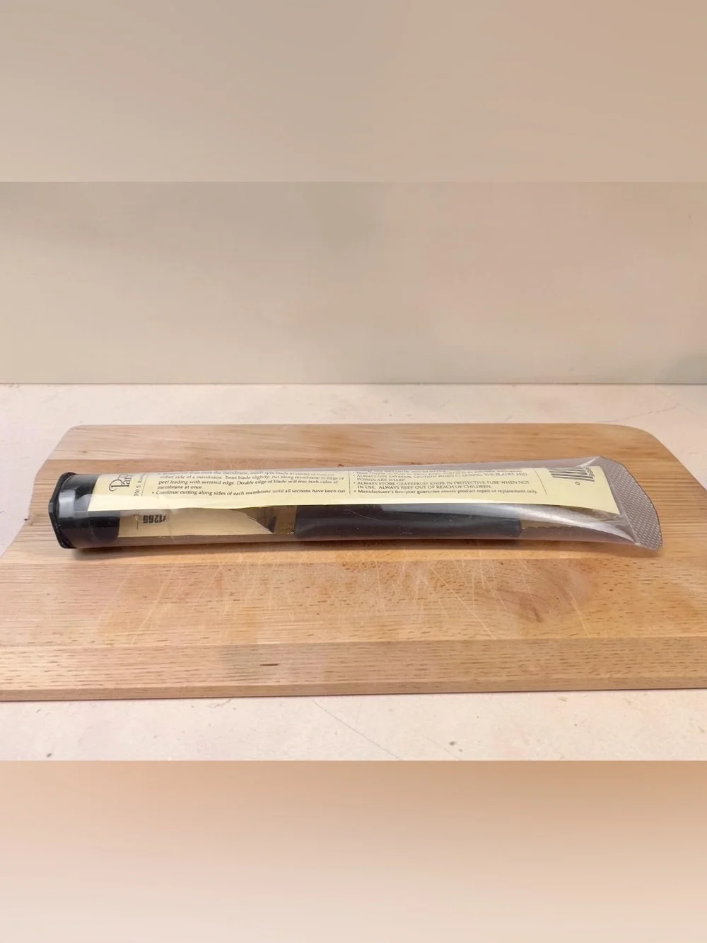 New THE PAMPERED CHEF Grapefruit Knife #1265 In Tube Vintage Very Sharp USA